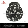 Custom design black fedora hat for men